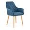 Židle K287 eko kůže/kov tmavě modrá 58x61x85,6