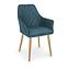 Židle K287 eko kůže/kov tmavě modrá 58x61x85,7