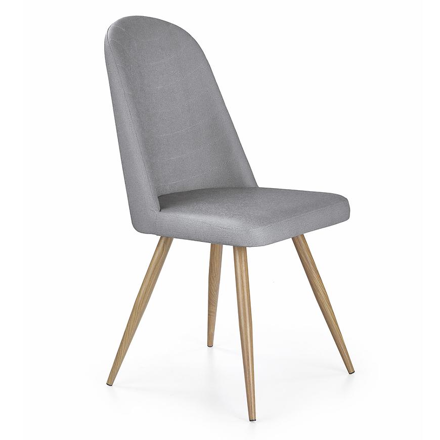 Židle K214 kov/eko kůže šedá 49x59x90