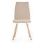 Židle K282 látka/dřevo béžová 56x44x93,2