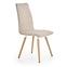 Židle K282 látka/dřevo béžová 56x44x93