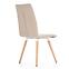 Židle K282 látka/dřevo béžová 56x44x93,4
