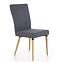 Židle K273 látka/dřevo tmavě šedá 45x60x95,6