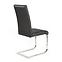 Židle K85 kov/eko kůže černá 42x56x100,2