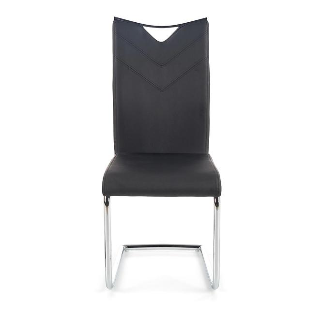 Židle K224 kov/eko kůže černá 44x59x100