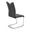 Židle K224 kov/eko kůže černá 44x59x100,4