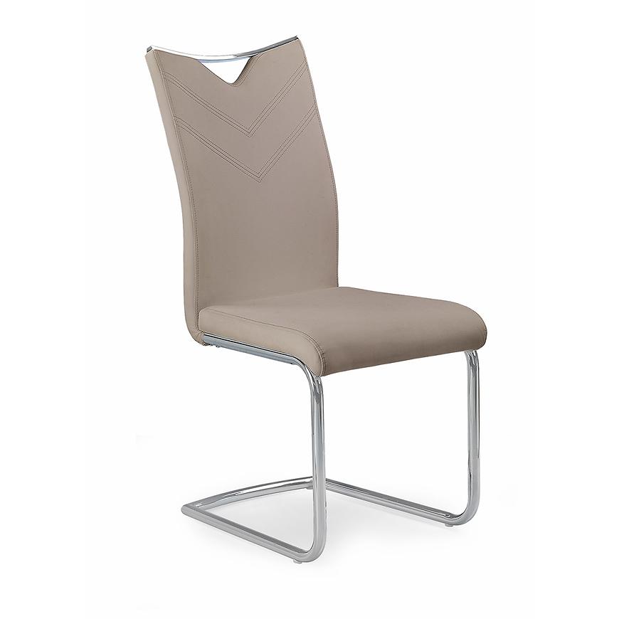 Židle K224 metal/eko kůže cappuccino 44x59x100