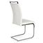 Židle K250 kov/eko kůže bílá 42x59x99,2