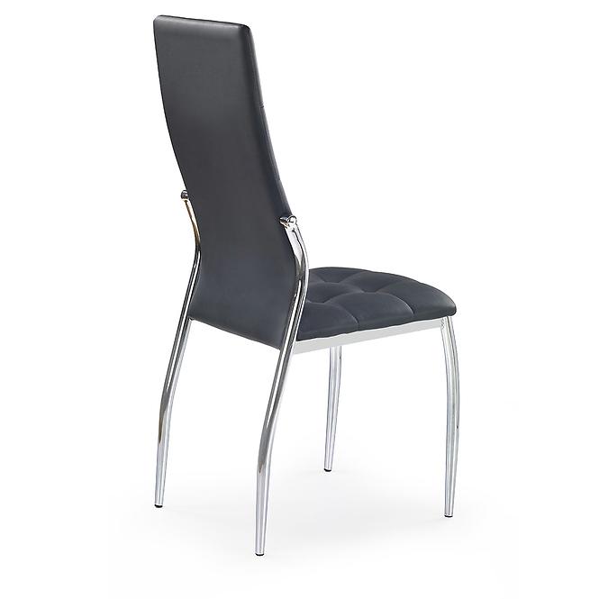 Židle K209 kov/eko kůže černá 43x54x101