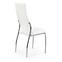 Židle K209 kov/eko kůže bílá 43x54x101,2