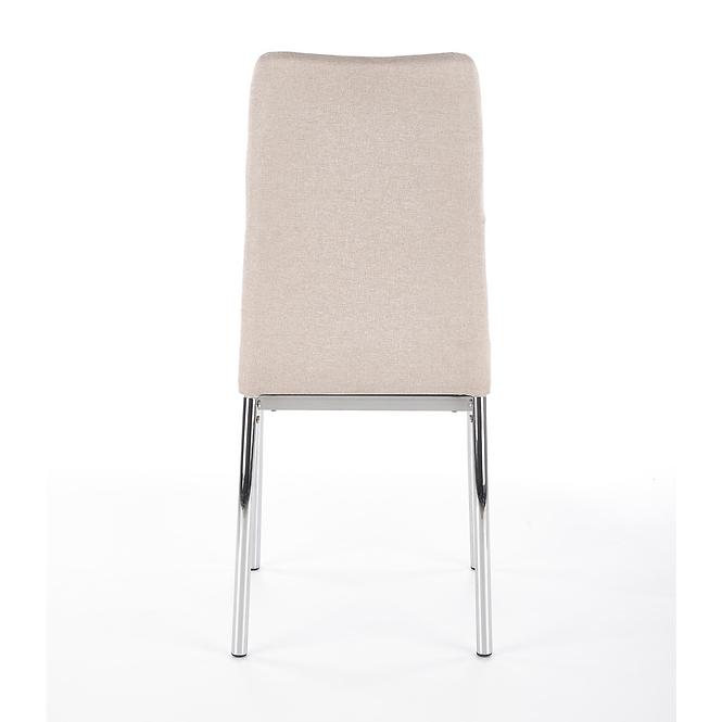 Židle K309 látka/kov světle béžová 43x57x97
