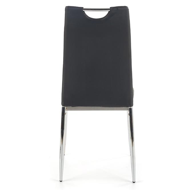 Židle K187 kov/eko kůže černá 46x56x97