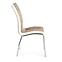 Židle K186 kov/eko kůže cappuccino-bílá 42x63x96,3