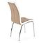 Židle K186 kov/eko kůže cappuccino-bílá 42x63x96,4