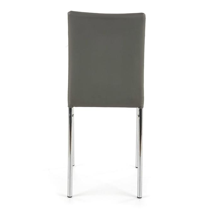 Židle K137 kov/eko kůže šedá 40x49x88
