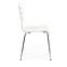 Židle K155 kov/dřevo bílá 46x47x85,3
