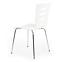 Židle K155 kov/dřevo bílá 46x47x85,4