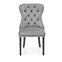 Židle Miya dřevo/samet černá/šedá 54x60x100,2