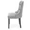 Židle Miya dřevo/samet černá/šedá 54x60x100,3