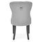 Židle Miya dřevo/samet černá/šedá 54x60x100,5