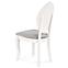 Židle Velo dřevo/látka bílá/šedá 44x53x96,4
