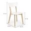 Židle Buggi dřevo/MDF bílá 45x50x81,10