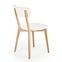 Židle Buggi dřevo/MDF bílá 45x50x81,4