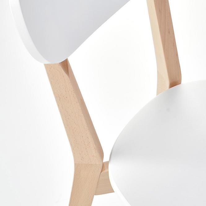 Židle Buggi dřevo/MDF bílá 45x50x81