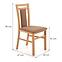 Židle Hubert 8 dřevo/látka olše/609 45x51x90,10