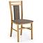 Židle Hubert 8 dřevo/látka olše/609 45x51x90,6