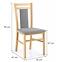 Židle Hubert 8 dřevo/látka dub/inari 91 45x51x90,2