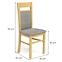Židle Gerard 2 dřevo/látka dub/inari 91 46x52x96,6