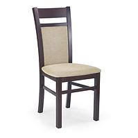 Židle Gerard 2 dřevo/látka tmavý ořech/torent béžová