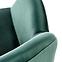 Židle K480 samet/kov tmavě zelená 59x59x79,6