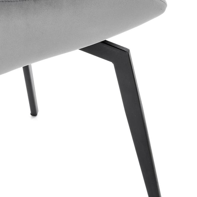Židle K479 samet/kov šedá 49x60x91