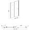 RAV-SLEZÁK Sprchové dveře Patio 120x195 černý profil,3