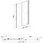 RAV-SLEZÁK Sprchové dveře Patio 140x195 černý profil,3