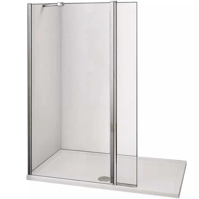 RAV-SLEZÁK Stěna walk-in Dafne (70+30)x195 čirě – chrom,2