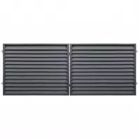 BRÁNA DVOUKŘÍDLÁ VESELA 150 X 400 CM