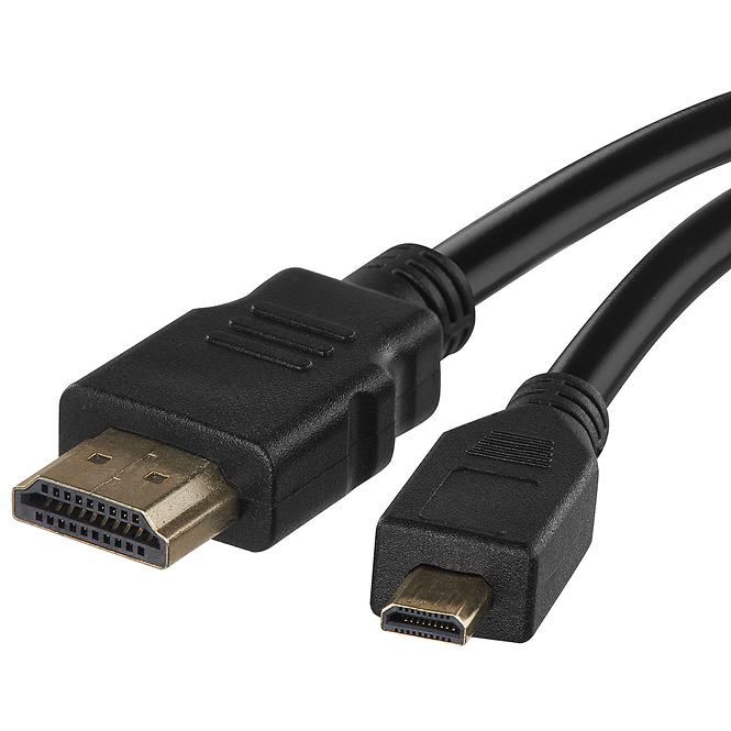 Kabel HDMI 2.0 high speed kabel A vidlice – D vidlice 1,5 m