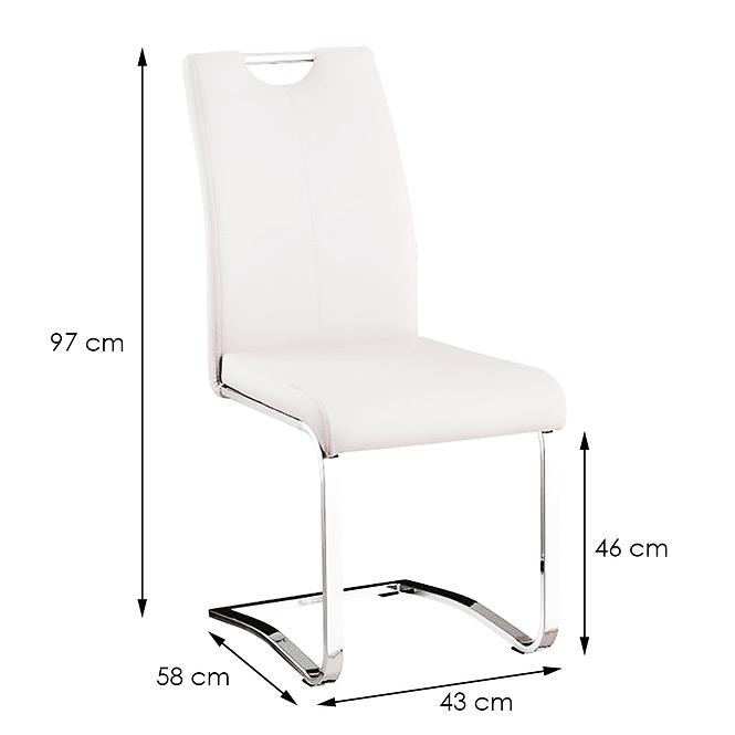 Židle Nicole bílá dc-302