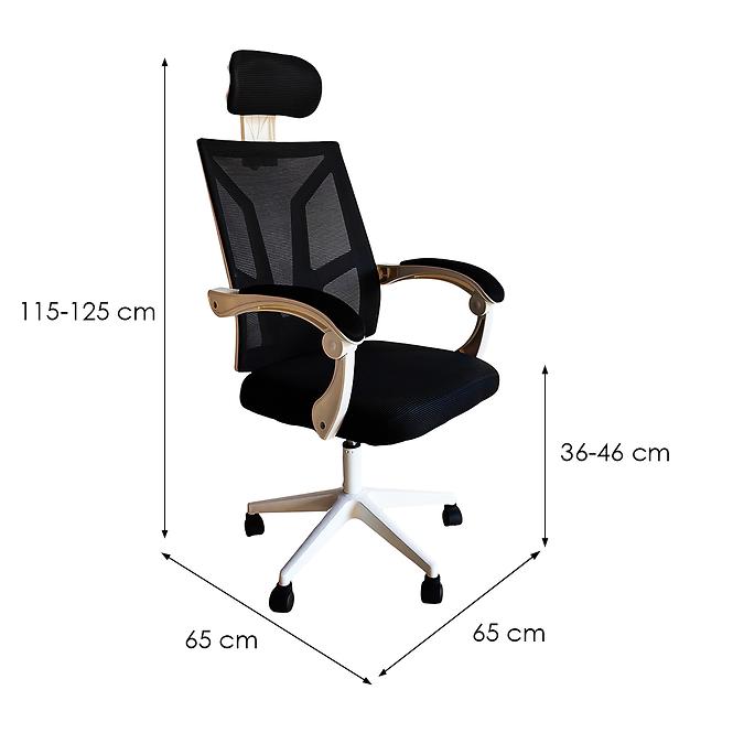 Kancelářská židle Drake 4797 černá/bílá