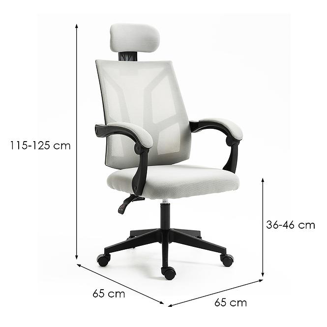 Kancelářská židle Storm 4796 šedá/černá