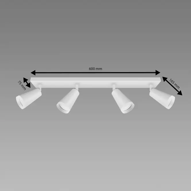 Svítidlo SANA GU10 4L WHITE 04147 LS4,2