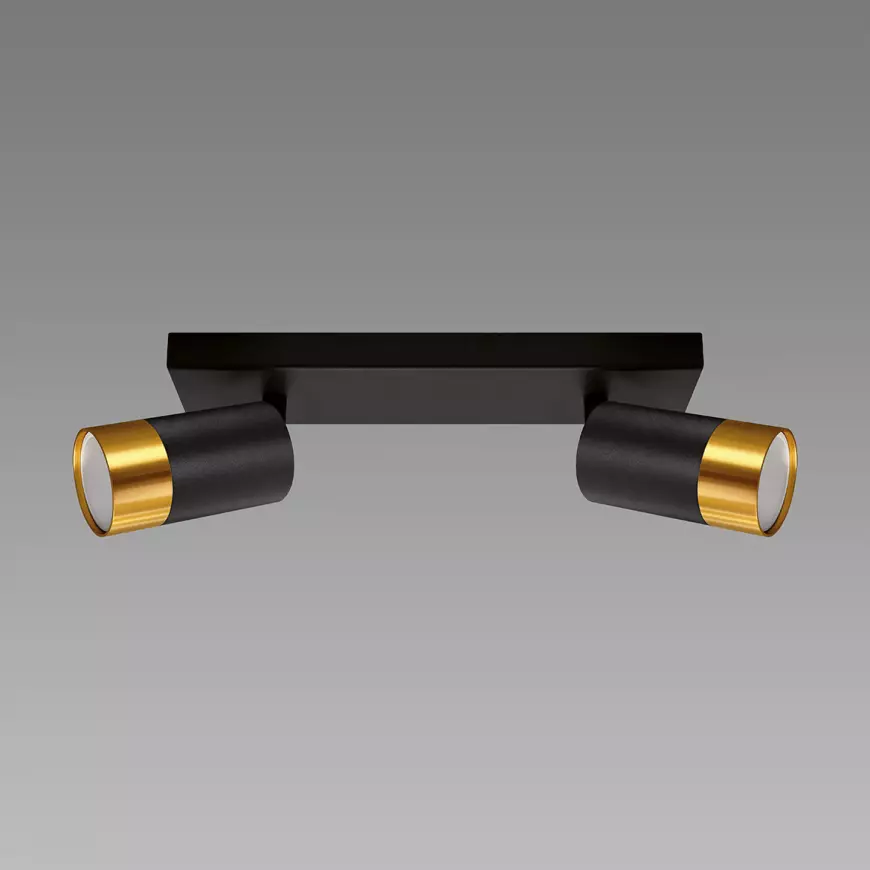 Svítidlo PUZON SPT GU10 2L BLACK/GOLD 04125 LS2