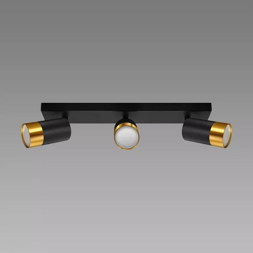 Svítidlo PUZON SPT GU10 3L BLACK/GOLD 04127 LS3