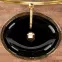 Umyvadlo na desku Margot Black/Gold,4