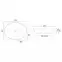 Umyvadlo na desku Margot Black/Gold,5