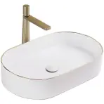 Umyvadlo na desku Nadia 60 Gold Edge