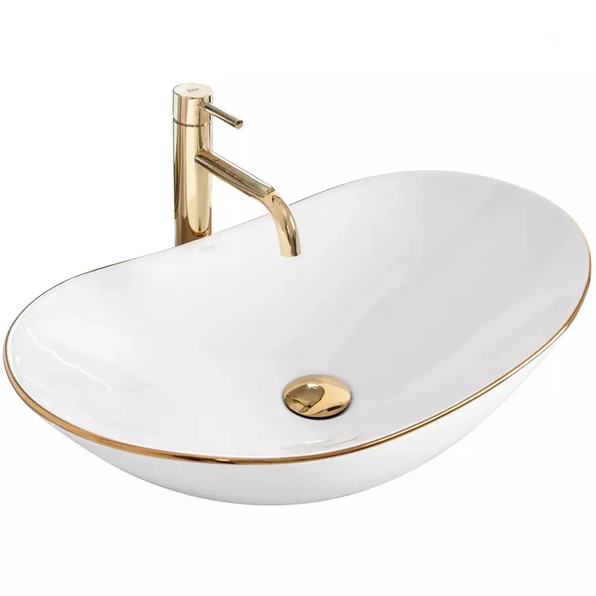 Umyvadlo na desku Royal Gold Edge